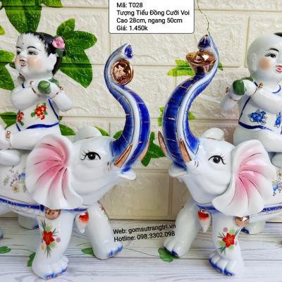 Tượng Tiểu Đồng Cưỡi Voi